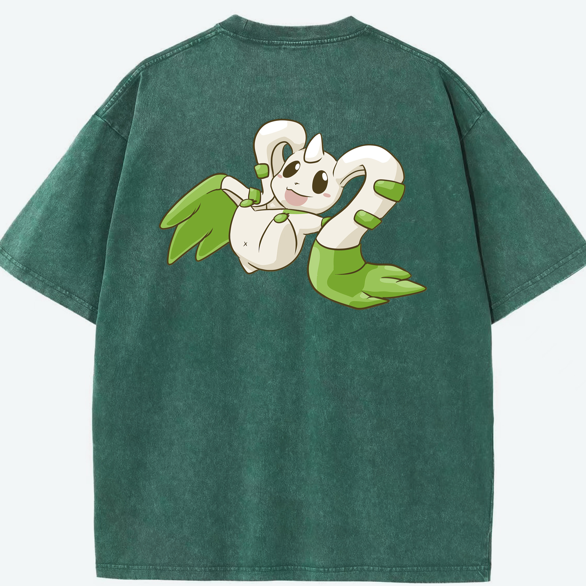 （画像用） Digimon デジタルモンスター/デジモン 綿100% ヴィンテージ風 半袖Tシャツ（背面プリント）